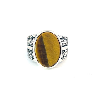 Argent Silver and Cat's Eye Ring
