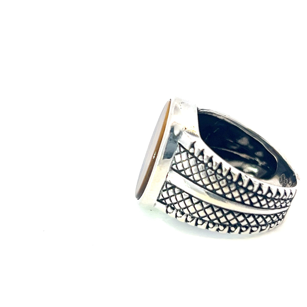 Argent Silver and Cat&#39;s Eye Ring