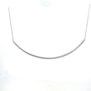 Collar de diamantes cultivados en laboratorio de oro blanco de 14 quilates de 3,00 quilates