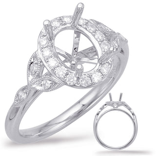 14K Oval Cut Diamond Ring