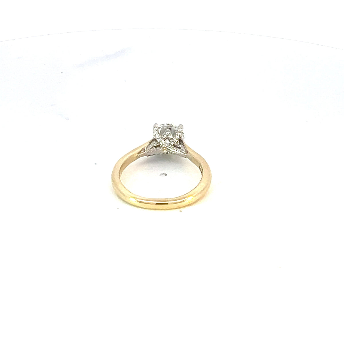 14K Yellow Gold 1.65cttw Lab Grown Round Brilliant Cut Diamond Ring