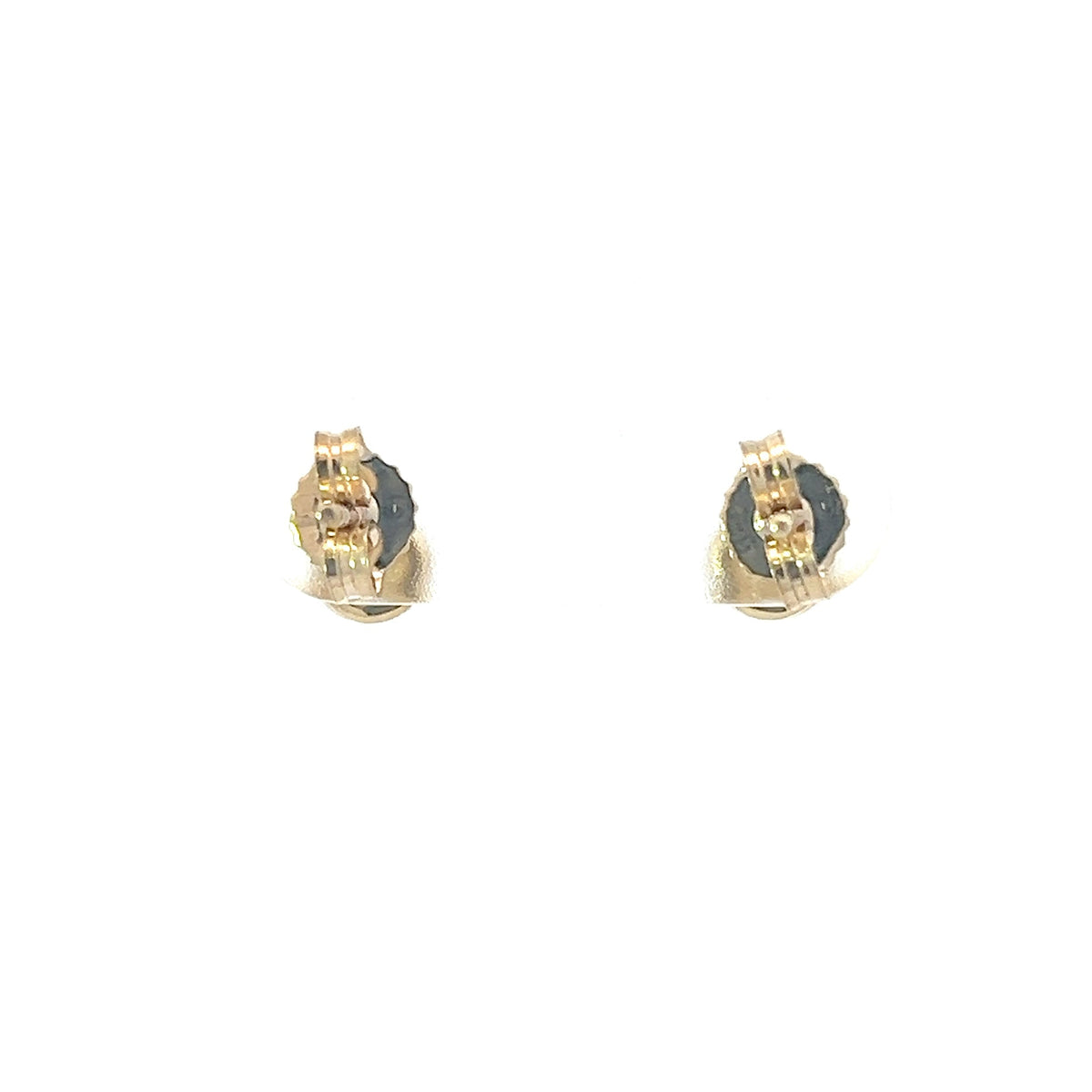 Aretes de diamantes canadienses de talla brillante redonda de 0,15 quilates en oro amarillo de 10 quilates