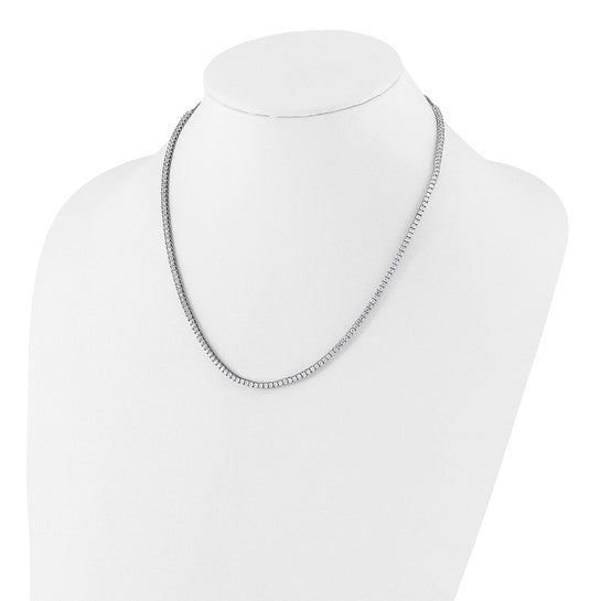 14kw 5.00cttw Lab Grown Diamond Tennis Style Bolo Necklace - Adjustable up to 26”
