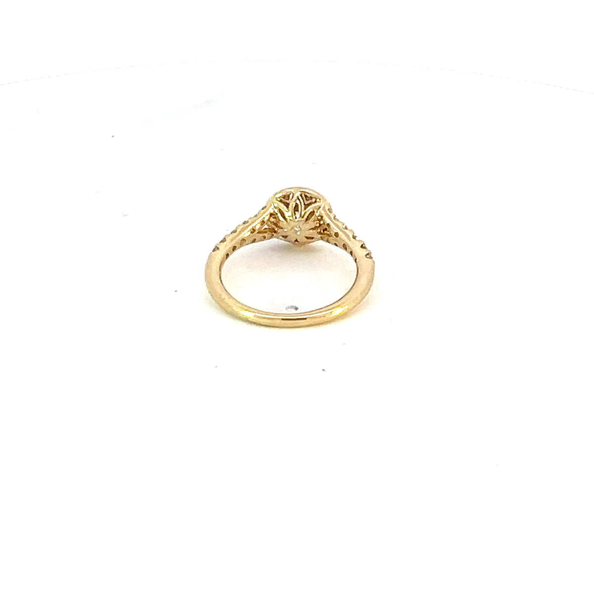 14K Yellow Gold 0.75cttw Round Brilliant Cut Canadian Diamond Engagement Ring