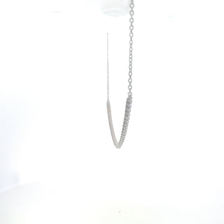 Collar de diamantes cultivados en laboratorio de oro blanco de 14 quilates de 3,00 quilates