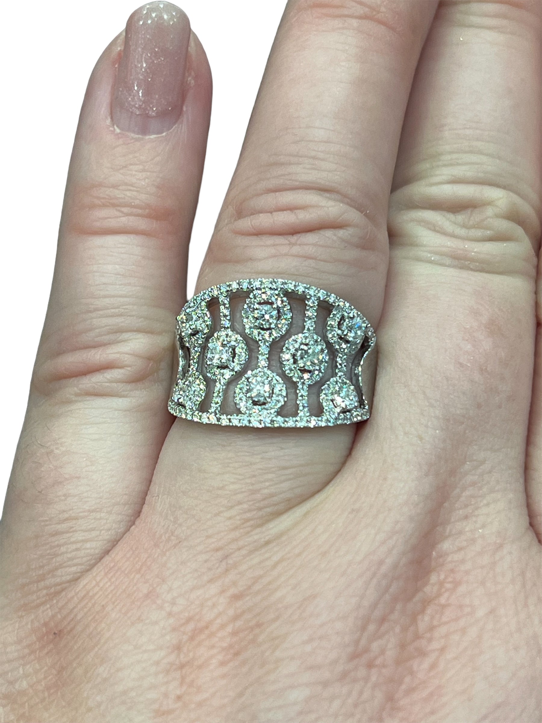 14K White Gold Diamond Ring