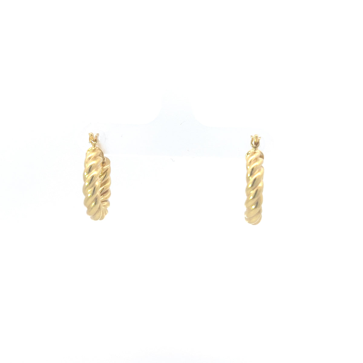 Pendientes de oro amarillo de 10 quilates de 17 mm