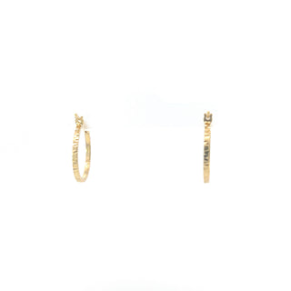 10K Yellow Gold 18mm Earrings