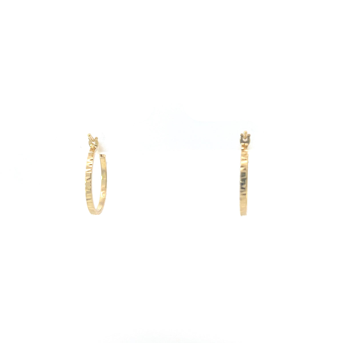 10K Yellow Gold 18mm Earrings