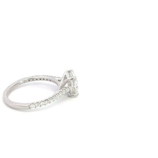14K White Gold 2.31cttw Lab Grown Round Diamond Engagement Ring