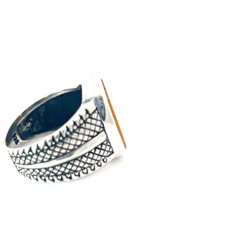 Argent Silver and Cat's Eye Ring