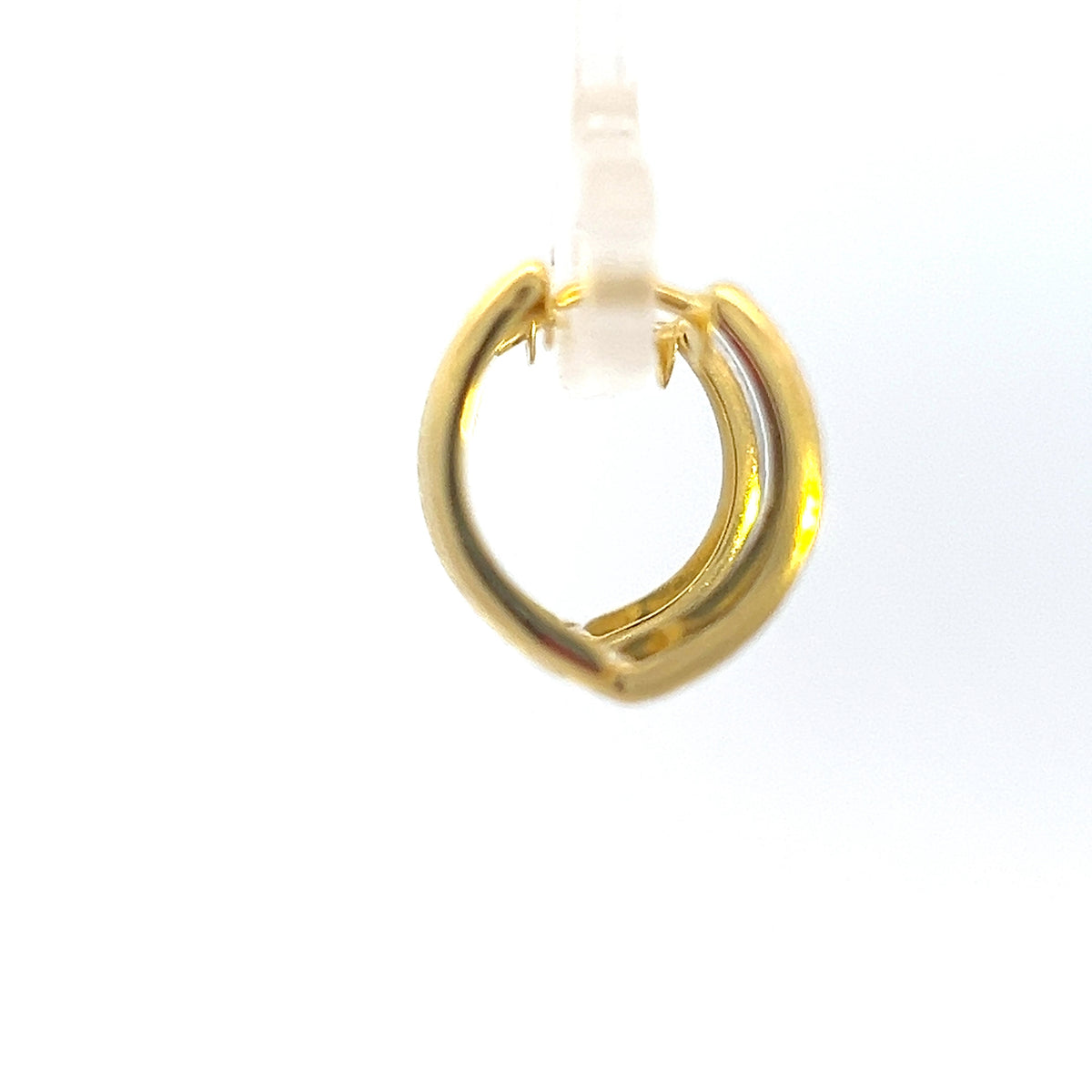 10K Tri Tone Gold Hoop / Huggie / Hinged Earrings