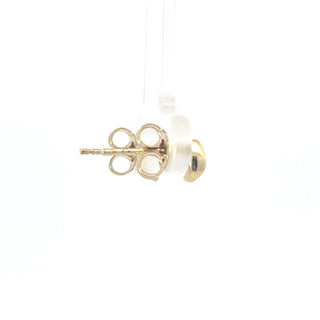 Aretes de diamantes canadienses de talla brillante redonda de 0,15 quilates en oro amarillo de 10 quilates