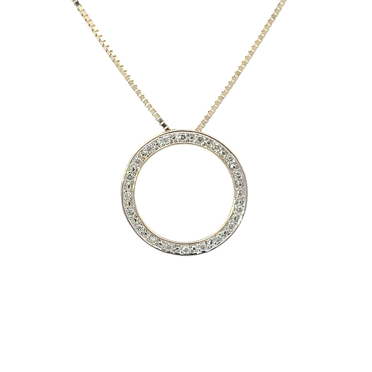 10K Yellow Gold 0.10cttw Diamond Pendant