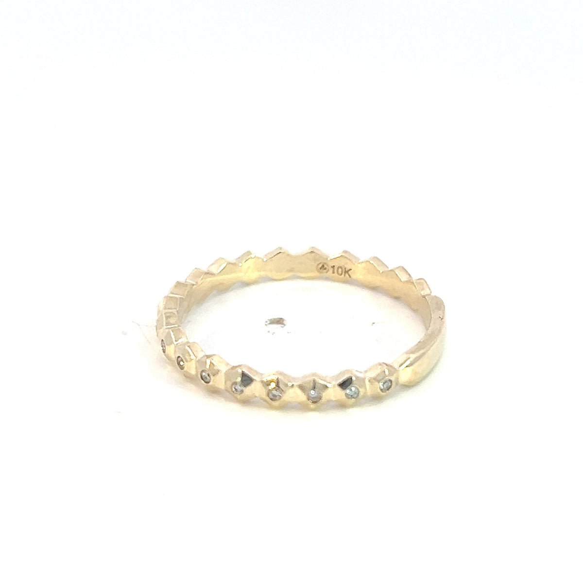 10K Yellow Gold 0.05cttw Diamond Ring