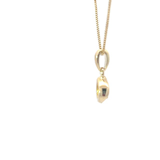 10K Yellow Gold 0.30 cttw Canadian Diamond Solitaire Necklace, 18"