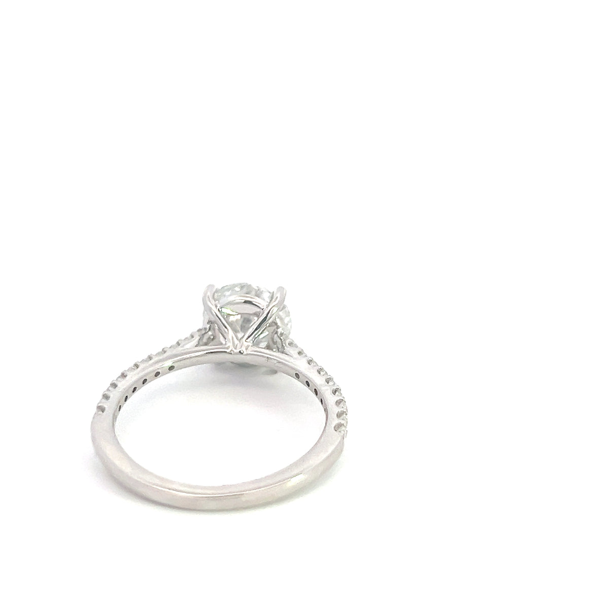 14K White Gold 2.31cttw Lab Grown Round Diamond Engagement Ring