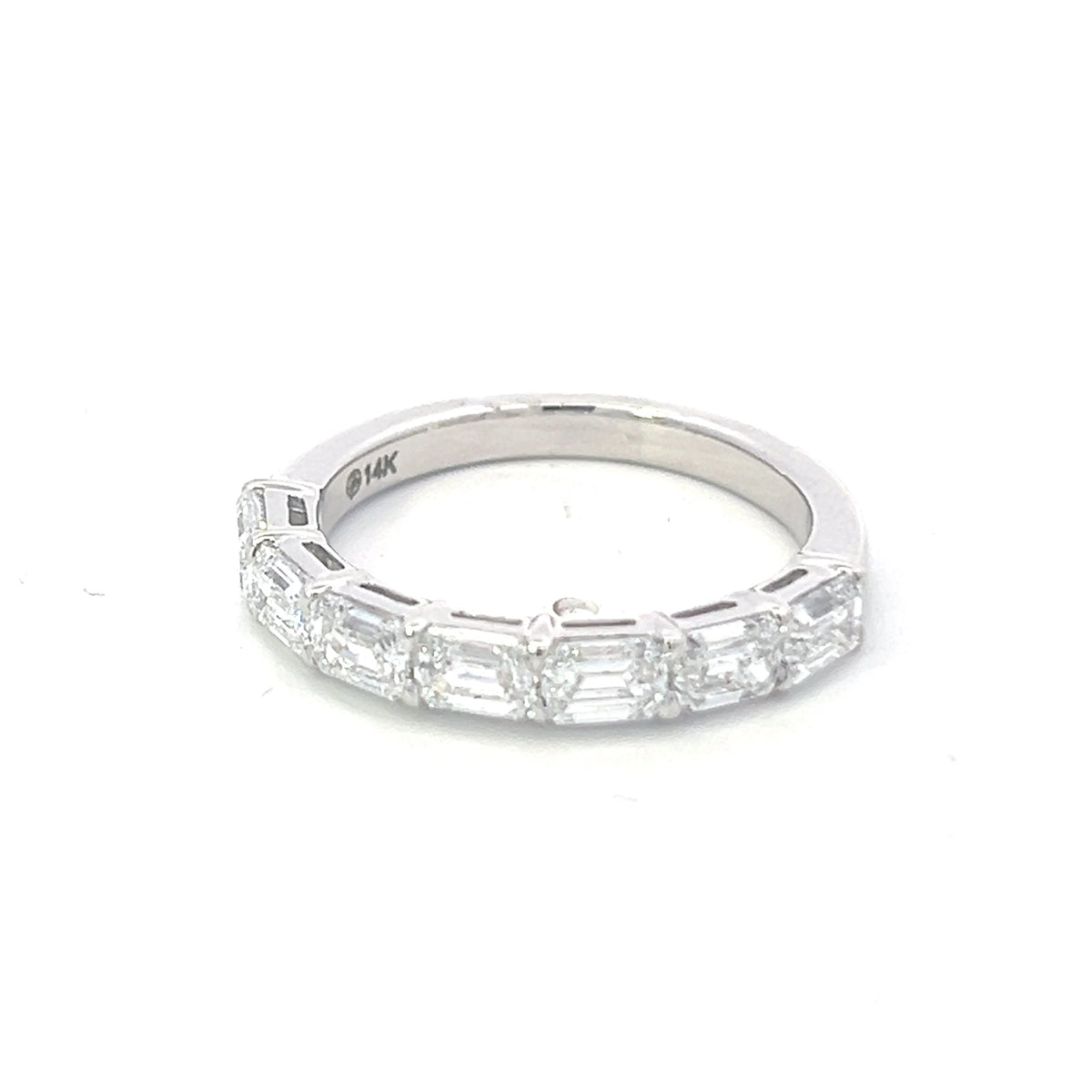 14K White Gold 1.60cttw Lab Grown Diamond Band