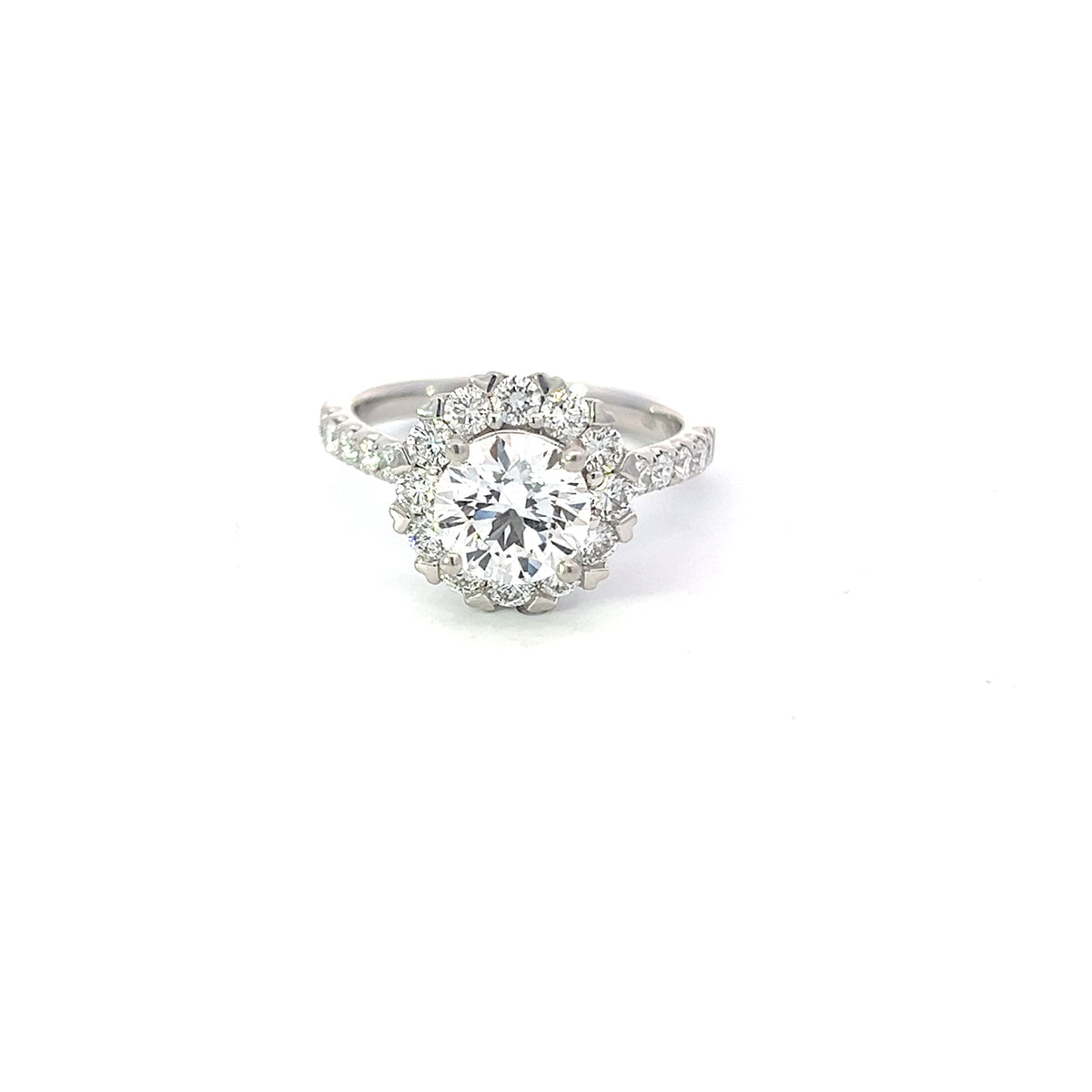 18K White Gold 2.40cttw Lab Grown Diamond Engagement Ring