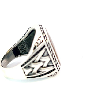 Argent Silver and Cat's Eye Ring