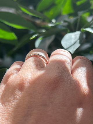 10K Rose Gold 0.15cttw Diamond Pave Ring