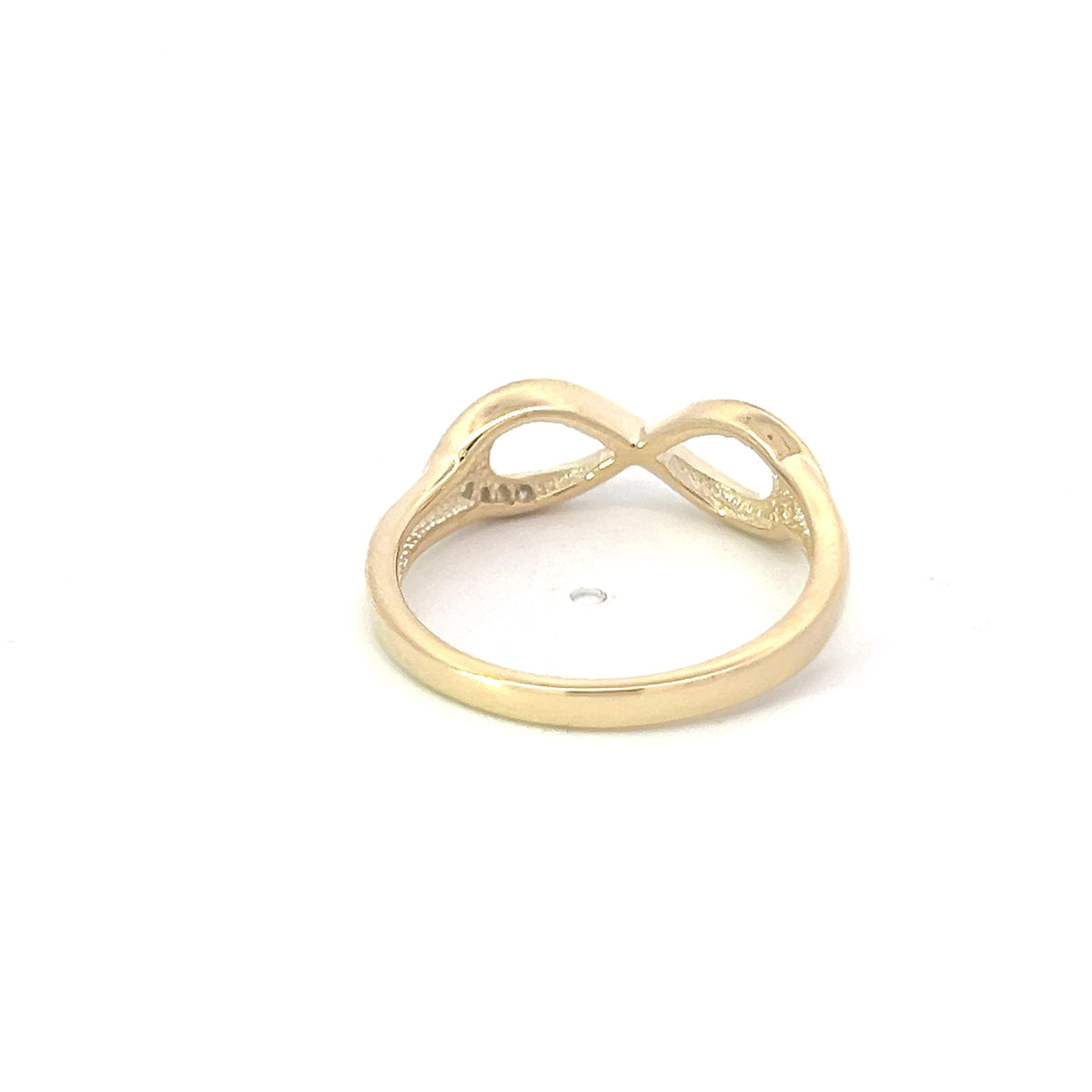 10K Yellow Gold 0.06cttw Infinity Diamond Ring