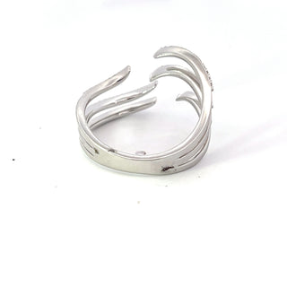 Anillo de diamantes en oro blanco de 14 quilates - talla 6,5