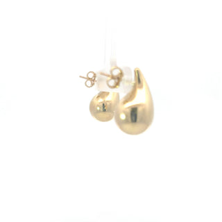 Pendientes de oro amarillo de 10 quilates de 17 mm