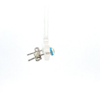 925 Sterling Silver Blue Stone Earrings