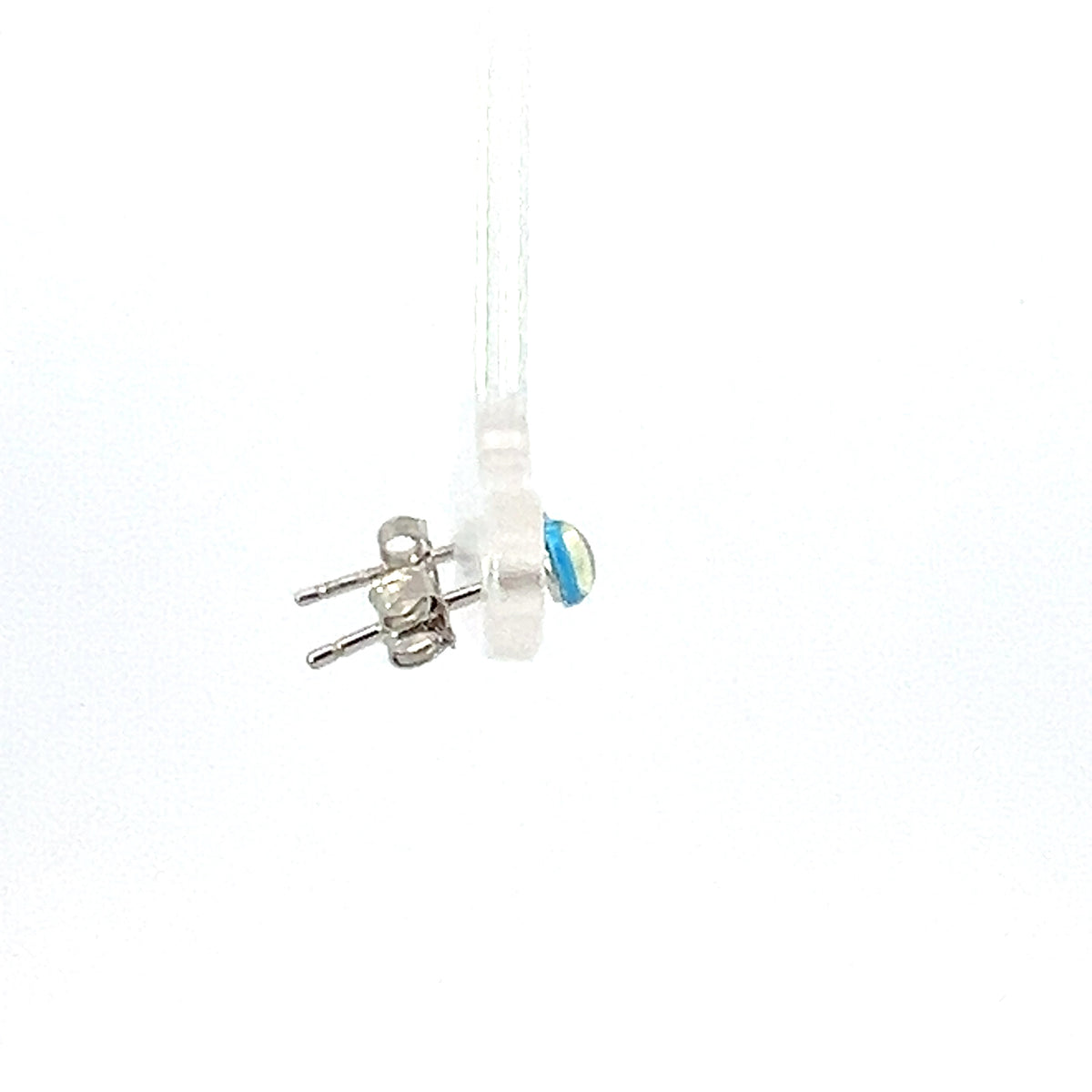 Pendientes Plata de Ley 925 Piedra Azul