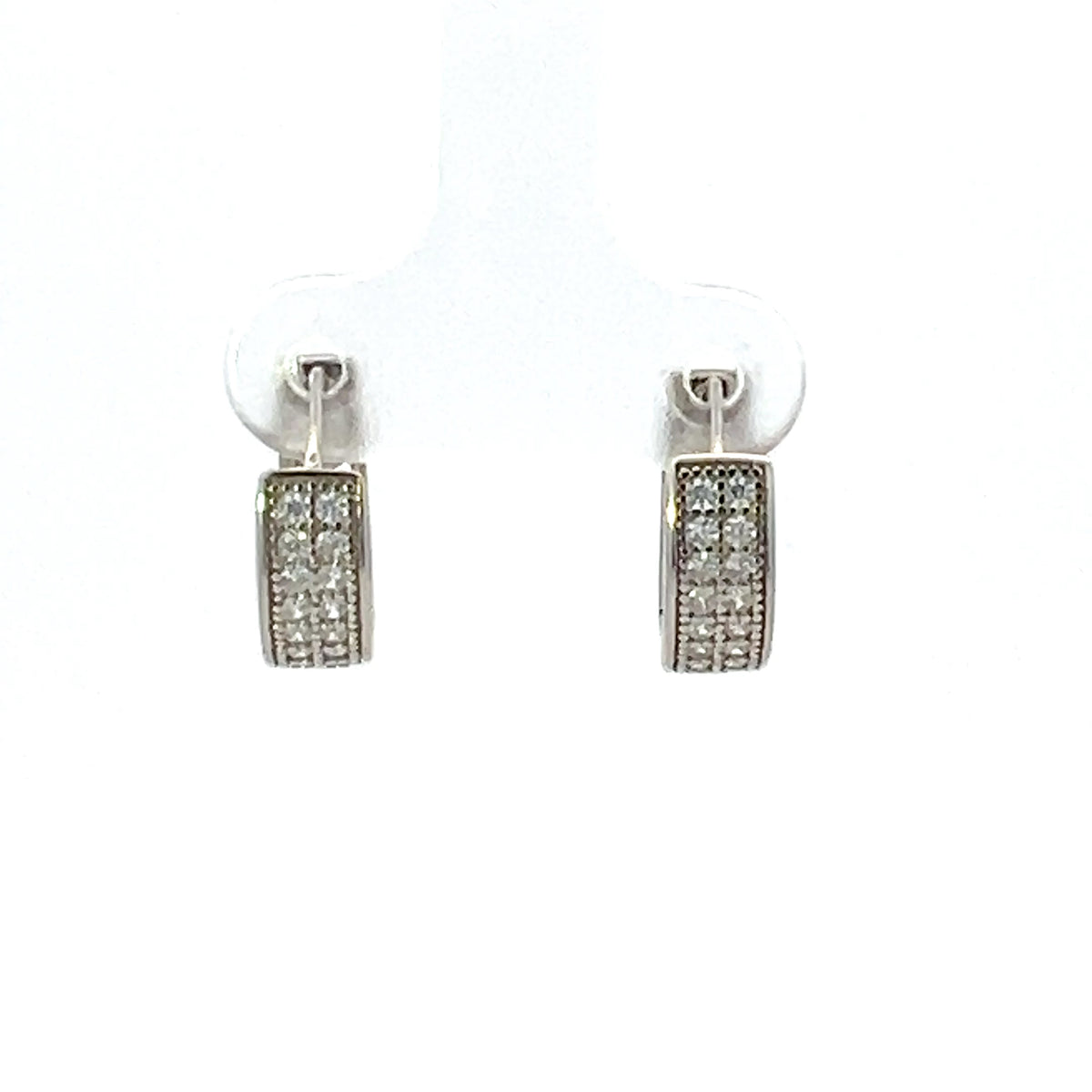 Pendientes Plata 925 Circonitas Huggies