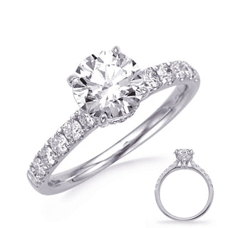 Platinum Round Brilliant Cut Diamond Ring