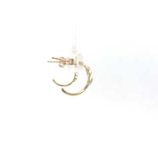 10K Yellow Gold 0.06cttw Diamond Earrings