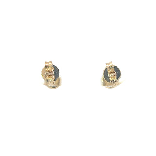 Pendientes de diamantes canadienses de talla brillante redonda de 0,20 quilates en oro amarillo de 10 quilates