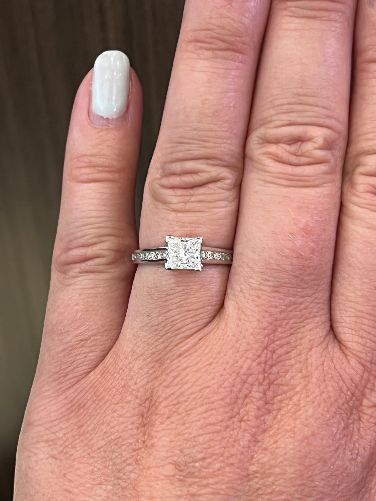 18K White Gold 1.47cttw Lab Grown Diamond Engagement Ring