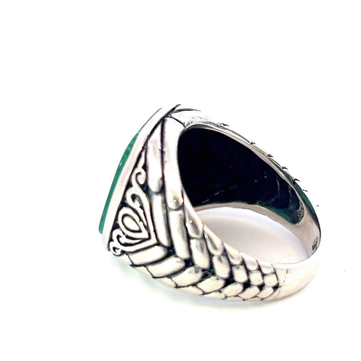 Argent Silver and Malachite Ring