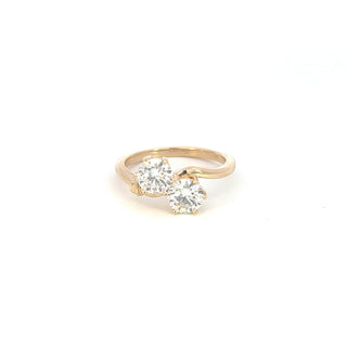 14K Yellow Gold 1.28cttw Round Lab Grown Diamond Engagement Ring