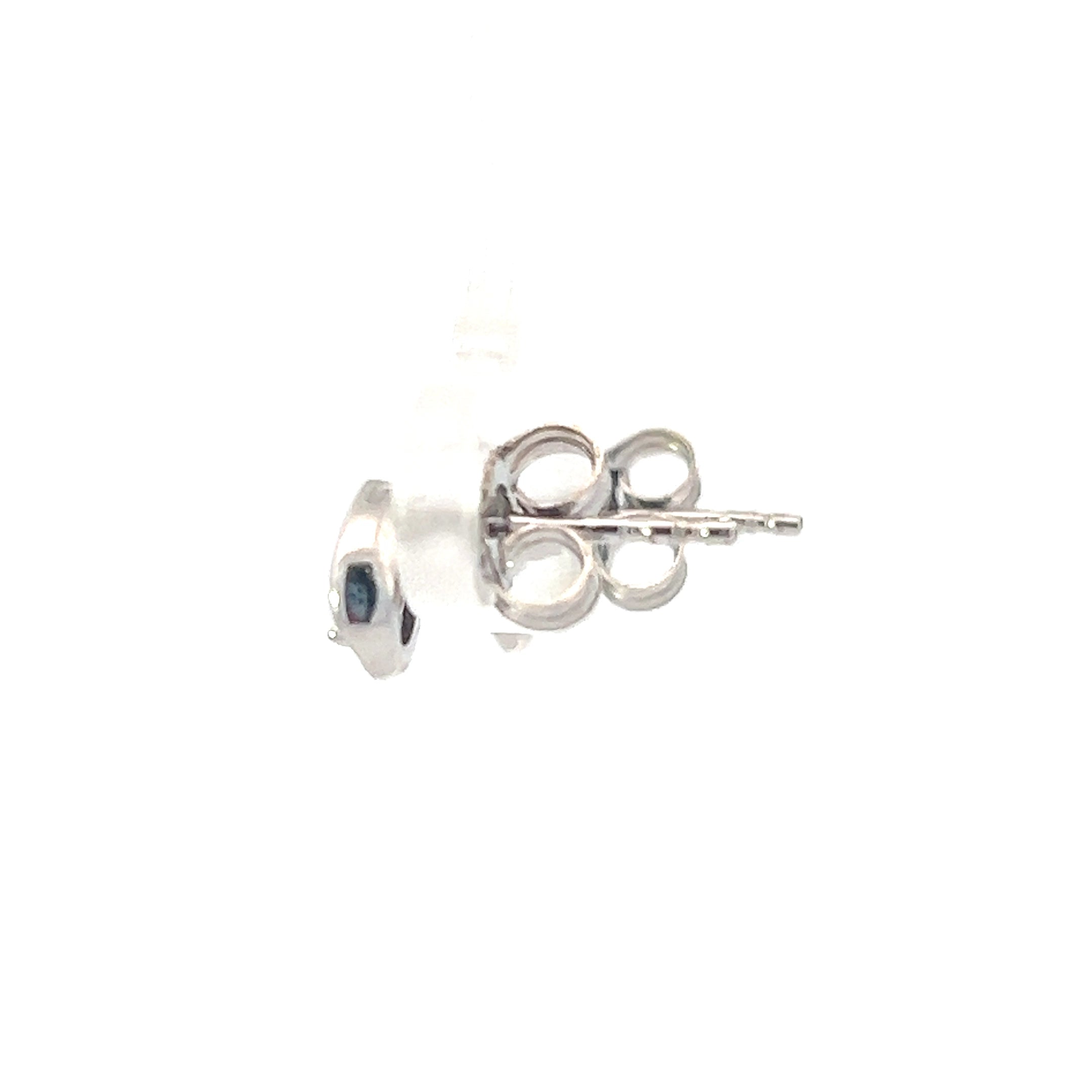 10K White Gold 0.10cttw Round Brilliant Cut Canadian Diamond Earrings