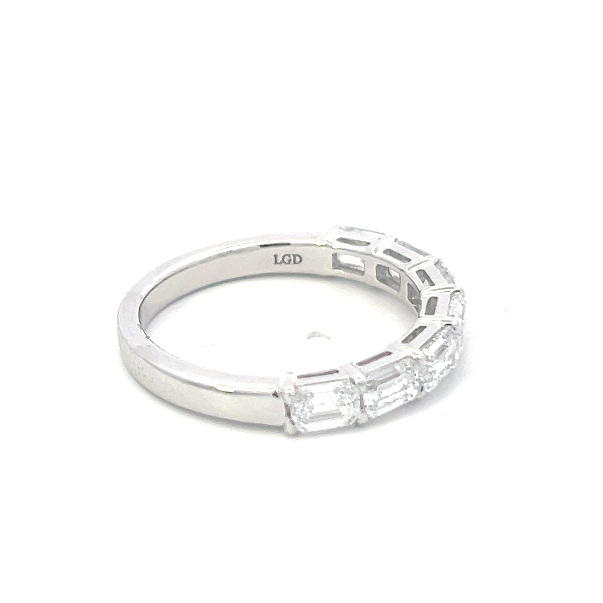 14K White Gold 1.60cttw Lab Grown Diamond Band