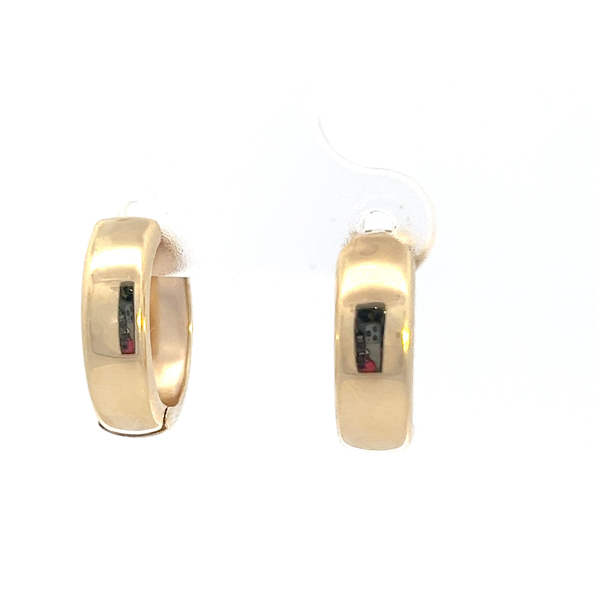 10K Yellow Gold Hoop / Huggie / Hinged Earrings