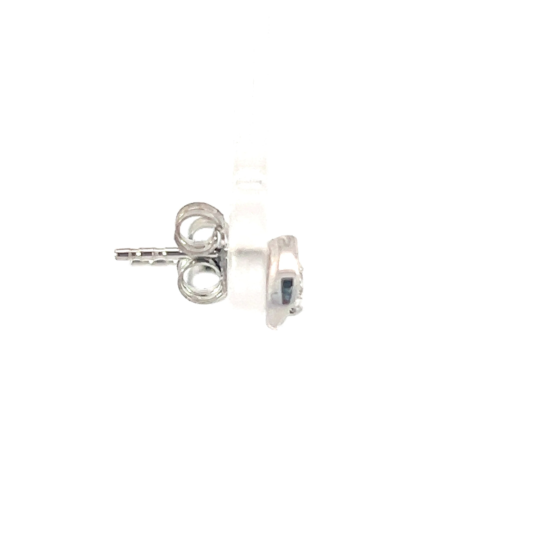 10K White Gold 0.30cttw Round Brilliant Cut Canadian Diamond Earrings