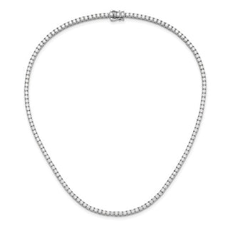 Collar estilo tenis con diamantes cultivados en laboratorio de 14 kw y 10,00 quilates - 16"