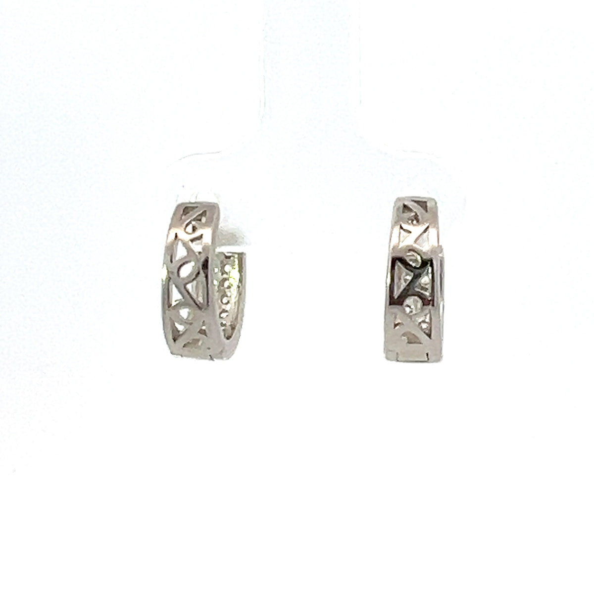 Pendientes Plata 925 Circonitas Huggies