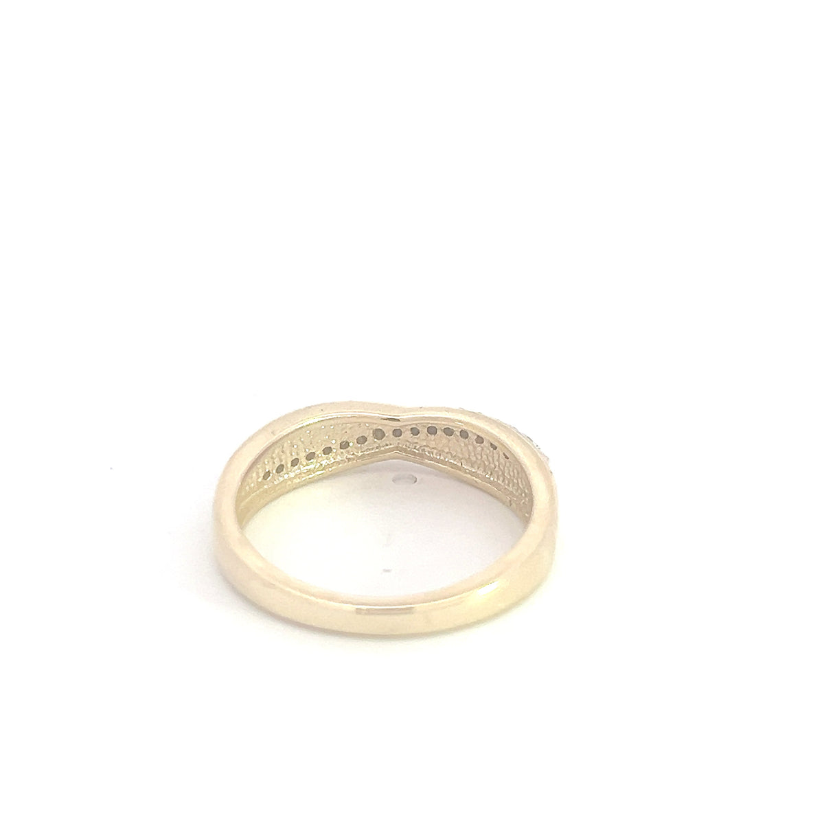 10K Yellow Gold 0.10cttw Diamond Ring