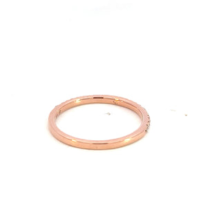 10K Rose Gold 0.15cttw Diamond Pave Ring