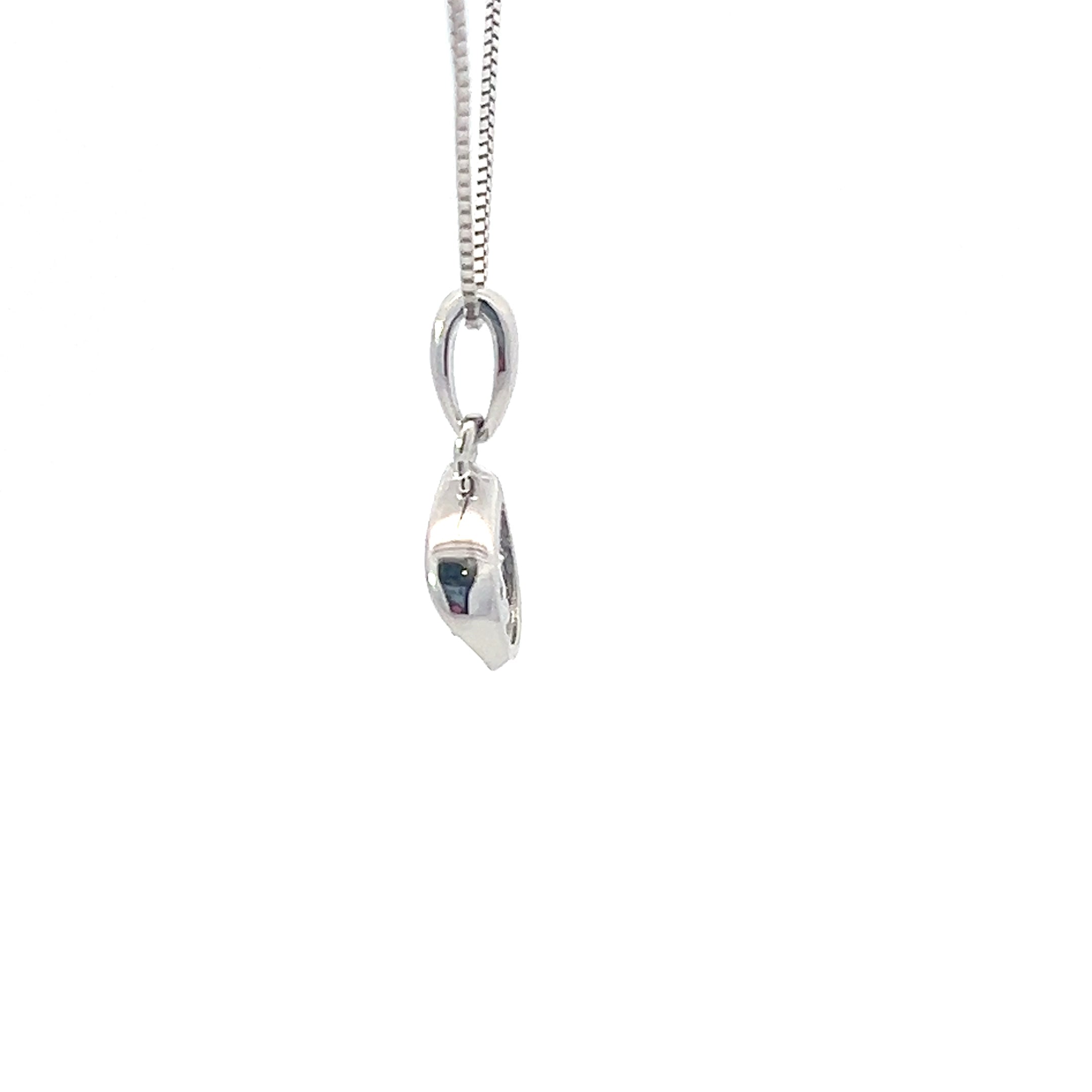 10K White Gold cttw Canadian Diamond Solitaire Necklace