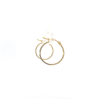 10K Yellow Gold 18mm Earrings