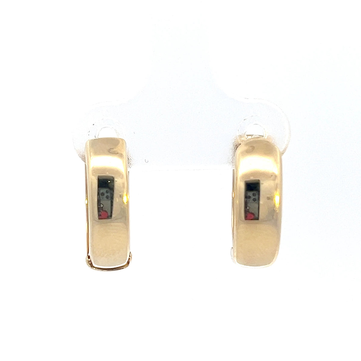 10K Yellow Gold Hoop / Huggie / Hinged Earrings