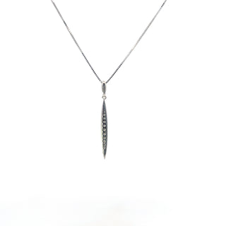 10K White Gold 0.07cttw Diamond Pendant