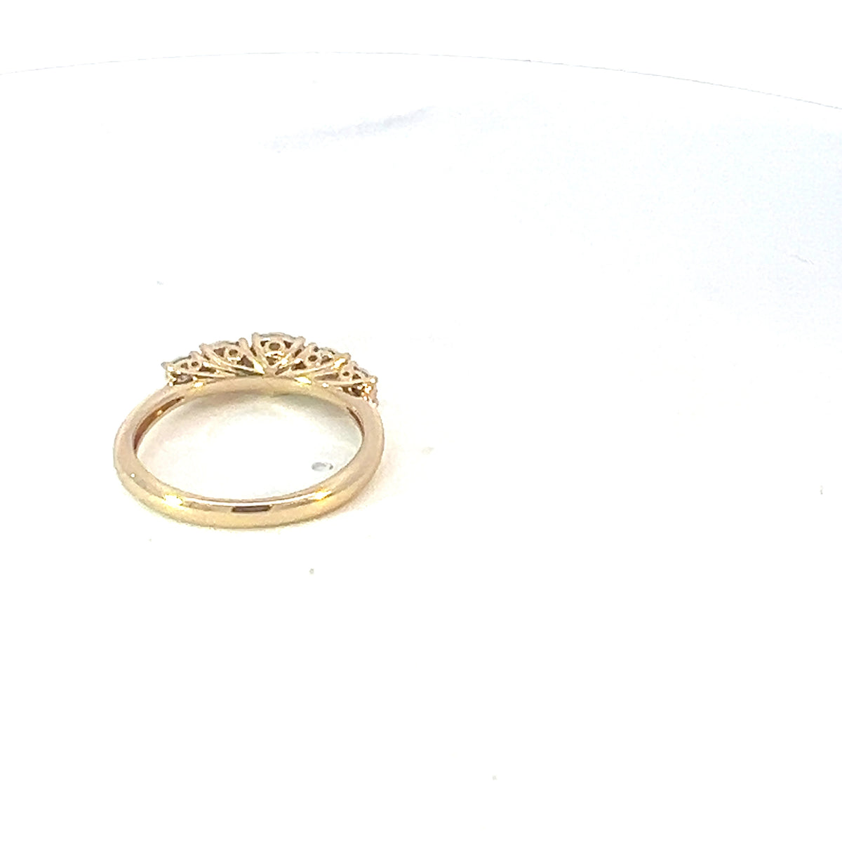 14K Yellow Gold Diamond Ring - size 6.5